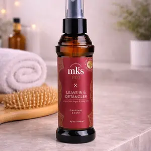 Best Leave-In Detangler for Knots & Frizz  | MKS eco X Leave-In Conditioner + Heat Protectant (Smooth, Shiny Hair)