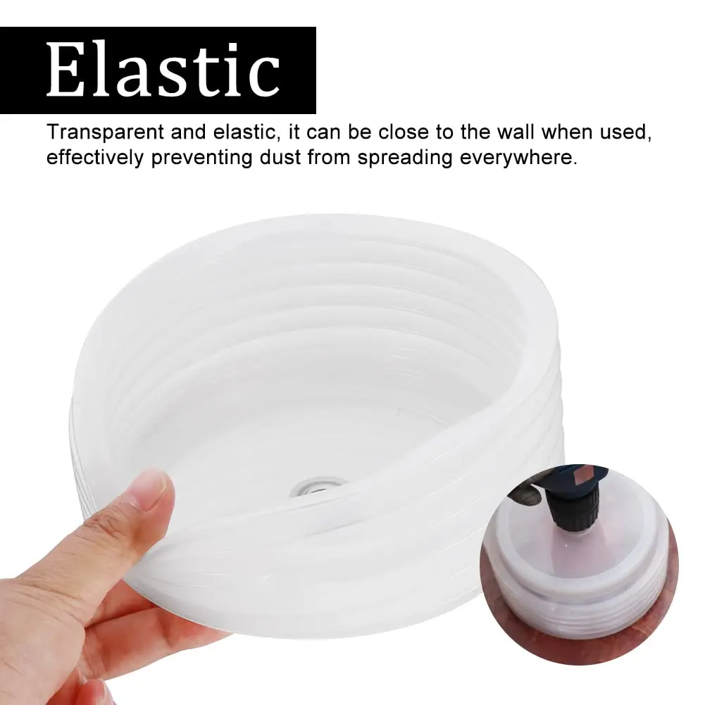 Hole Saw Dust Collector Bowl with Handle, Drill Dust Catch Cover for Recessed Light Downlight Installation, Gypsum Board Ceiling Drilling Dust Shield