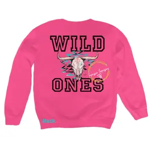 Wild One Women’s Cozy Comfortable Soft Sweatshirt Top Long Sleeves