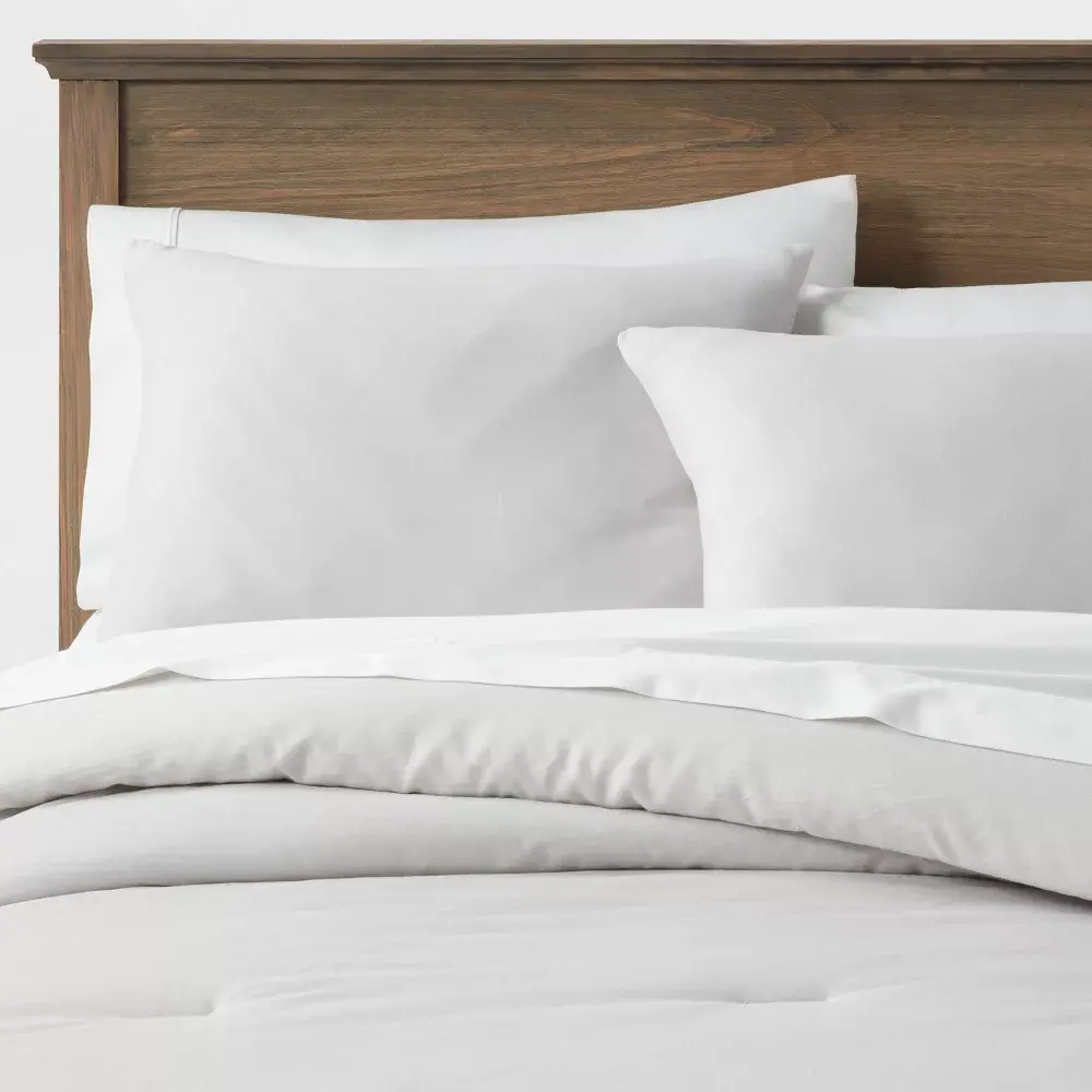 Washed Cotton Sateen Comforter and Sham Set - Threshold: Thread Count OEKO-TEX Certified
