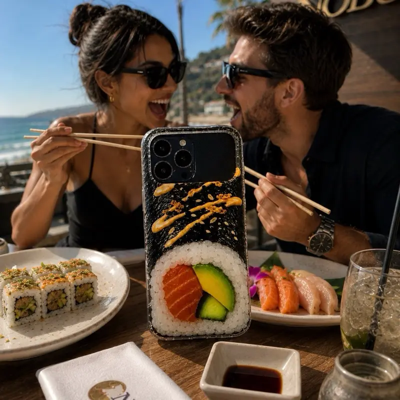 3D Sushi Roll Phone Case