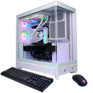 CyberPowerPC SLC10060CPGV16 Gaming Desktop PC, Intel Core Ultra 7 265KF, 32GB DDR5, GeForce RTX 5070 Ti 16GB, 2TB PCIe 4.0 NVMe SSD, WiFi/BT, RGB Gaming Keyboard/Mouse & Windows 11 Home