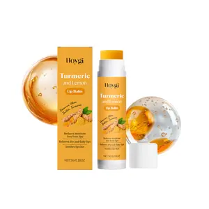 Hoygi Turmeric Extract Lip Balm 5g | Deep Hydration & Long-Lasting Moisture | Brightens Dull Lips & Reduces Dry Lines | Leaves Lips Soft, Plump & Juicy | No Harmful Additives | Travel-Friendly Daily Use