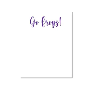 Go Frogs Notepad