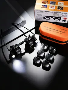 High Magnification 24x Headband Magnifying Glass Portable Watch Repair LED Light Phone Electronic Component Soldering Glasses