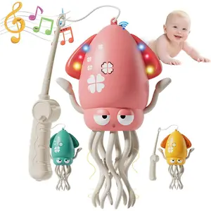 Baby Stocking Stuffers 6-12 12-18 Months Boys Girls, Tummy Time Musical Dancing Squid Crawling Octopus Toy for 1 2 3 4 5 Year Old Kid, Toddler Birthday Christmas Gifts for Grandkids