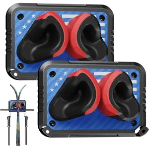 2Pack Wall Mount Ski Rack, Vertical Ski & Snowboard Skateboard Holder, Fits Any Board Up to 25lbs, Space-Saving Ski Storage Rack for Home Garage Winter Gear Organizer