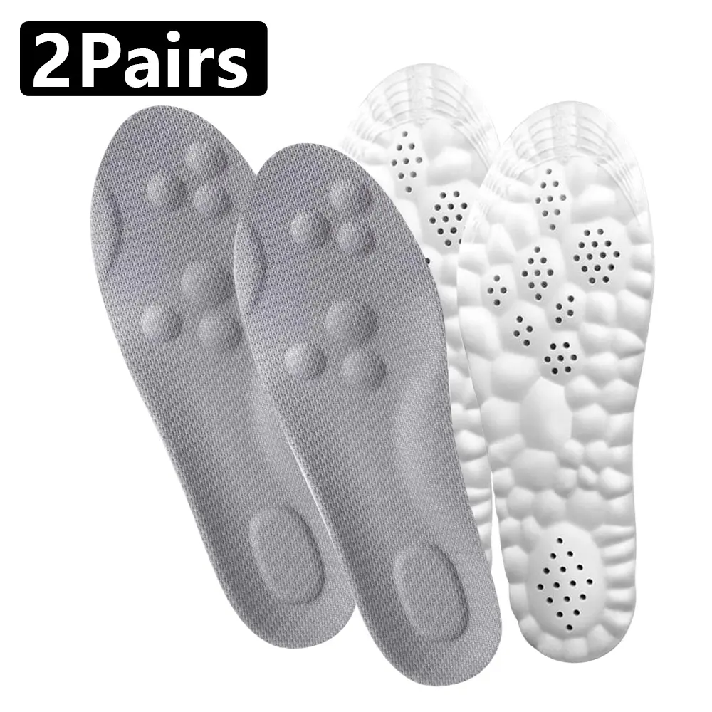 Orthotic Shoe Insoles for Plantar Fasciitis - Cushioned Arch Support, Pain Relief, Shock-Absorbing, Breathable Massage Footwear Inserts (Party Gift, Home Supply Essential)
