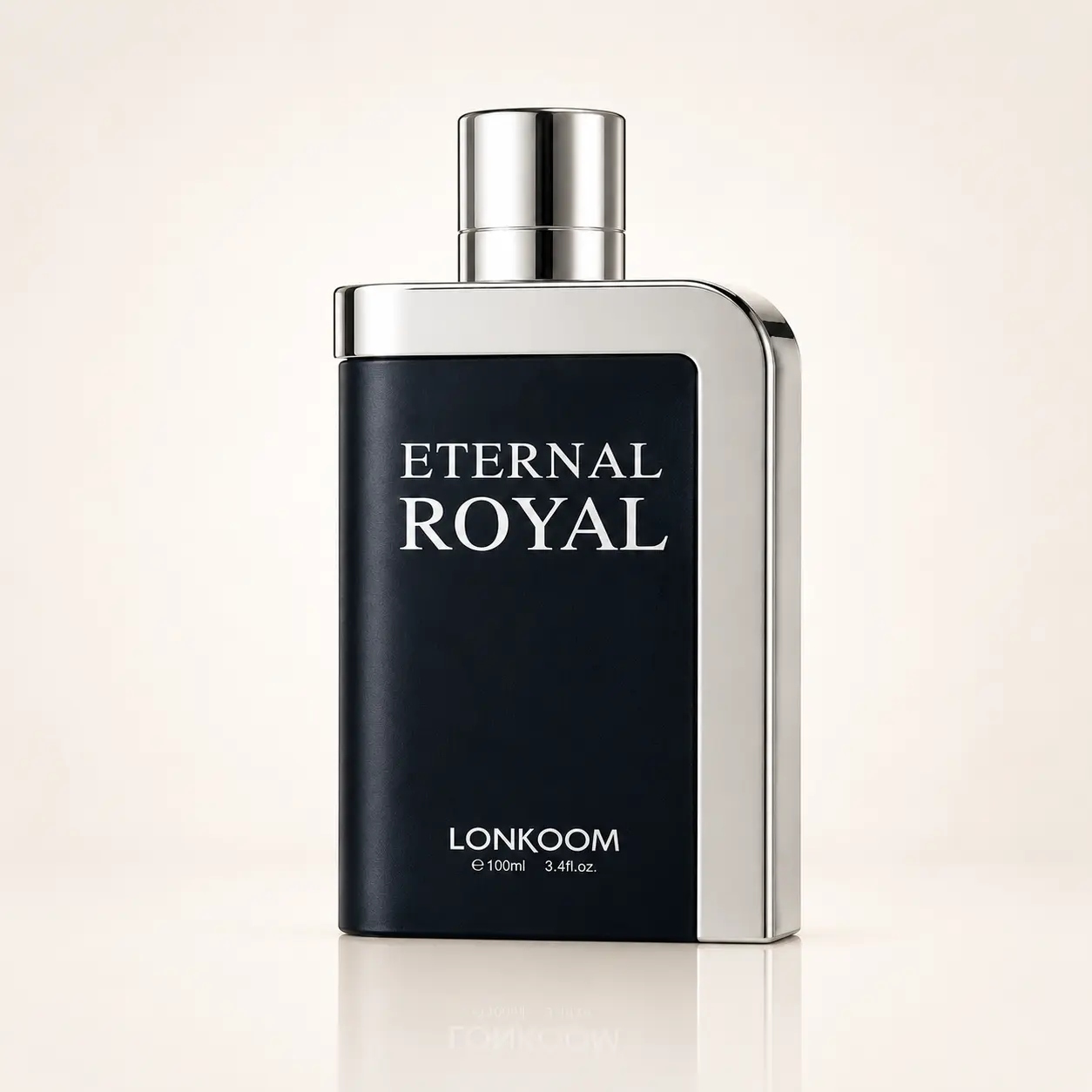 Lonkoom Eternal Royal Eau de Toilette for Men, Long-Lasting Citrus Woody Fragrance with Bergamot, Cedarwood & Musk, A Daily Wear Signature Scent for Adults, 100mL (3.4 fl oz)