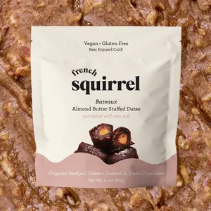 Organic Almond Butter Stuffed Dates (2BAGS) - Snack, Protein, Chocolate