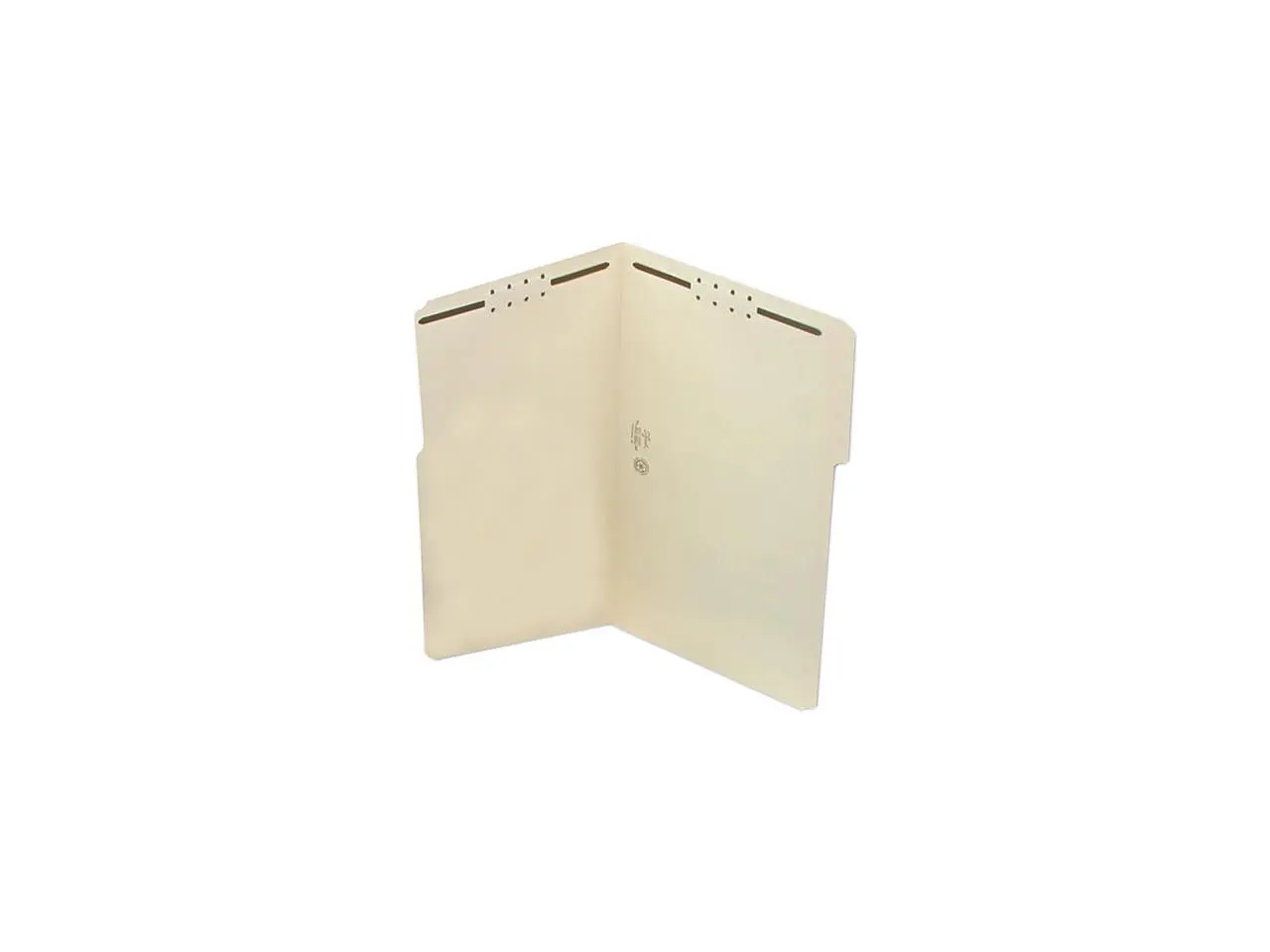 Smead 19537 Folder, Two Fasteners, 1/3 Cut Assorted, Top Tab, Legal, Manila 50/Box