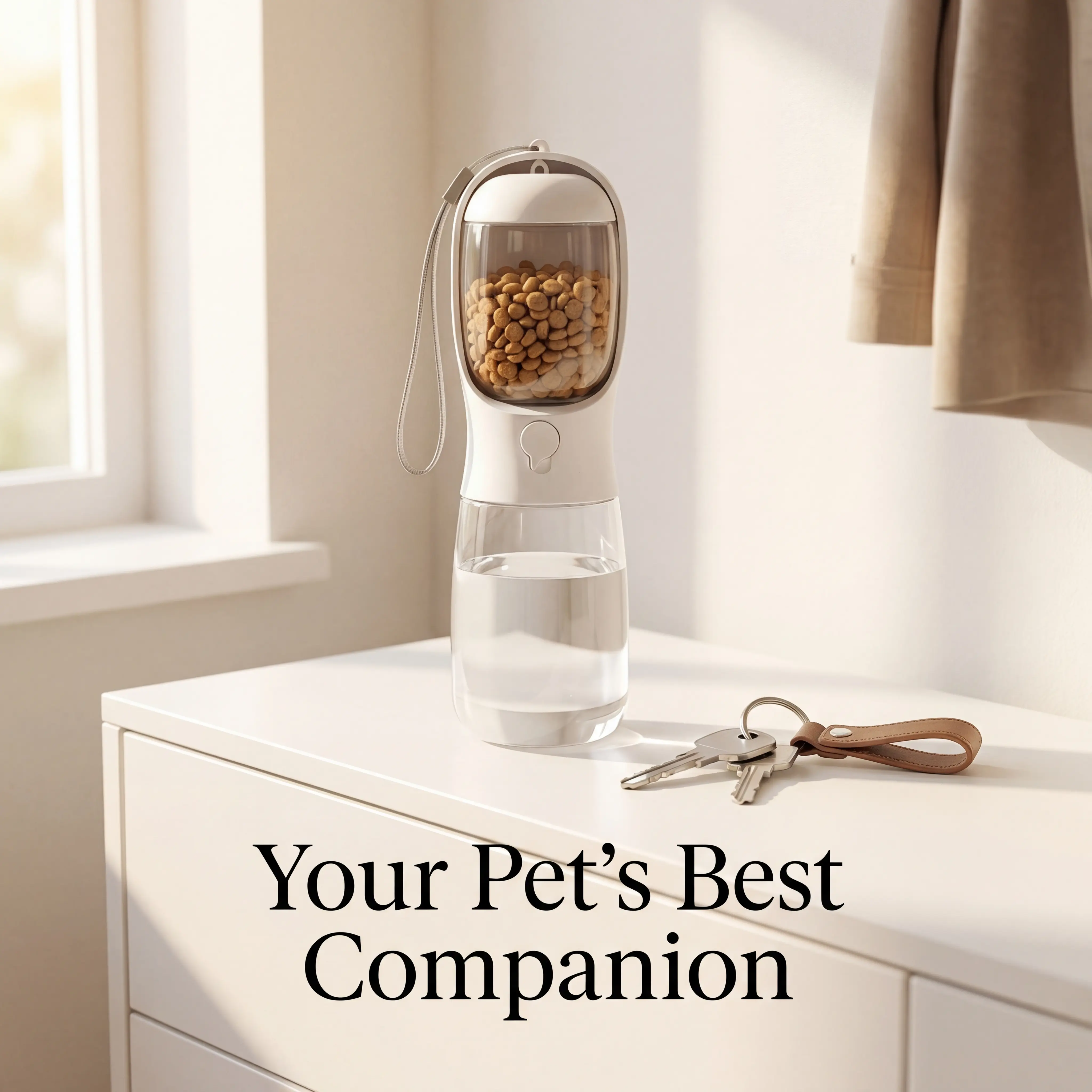 2-in-1 Pet Travel Cup | Water Bottle + Food Container for Dogs/Cats (Leak-Proof & Easy Clean) TikTok Shop