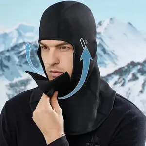 Magnetic Ski Mask - Windproof, Fleece-Lined Winter Face Cover with Breathable Design, Strong Magnetic Attraction for Secure Fit