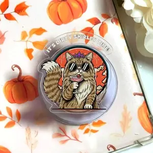 Dungeon Crawler Carl Princess Donut Phone Grip, Its Dirty Shirley Time MagSafe Holder, Aesthetic LitRPG Fan Griptok, Unique Gift for Fantasy Readers & Cat Lovers