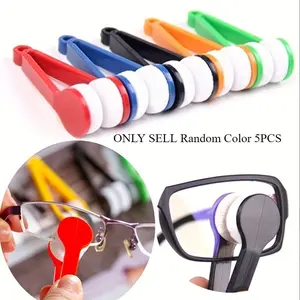 5pcs/set Portable Glasses Eraser Cleaning Brush Glasses Sheet Clip Glasses Cleaning Eraser Glasses Cleaning Tool Home Cleaning Tool