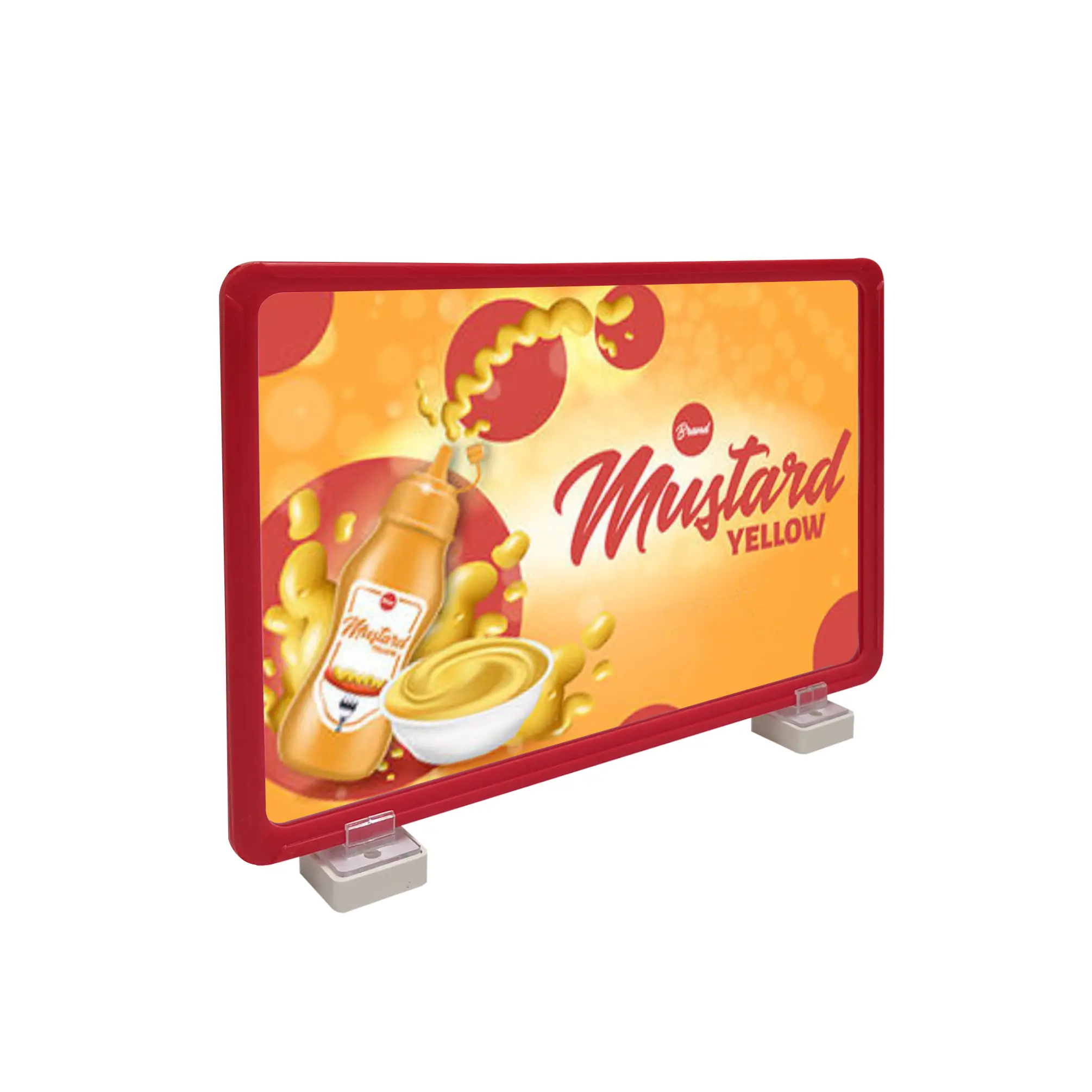 FixtureDisplays® 3PK 11 x 8.5 Sign Holder for Tabletops, Slant Back, Top Insert - 3 Color Options 19033-NF