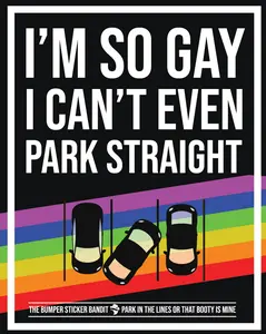 I'm so gay - Eggshell (15 pack)