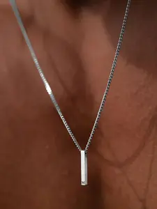 Men's Letter Design Pendant Necklace, Necklace Chain, Letters Necklace, Stainless Steel Jewelry for Party, Daily Clothing Decor, Trendy All-match & Exquisite Jewelry for Birthday Gift, Minimalist Necklace, Jewelry Gifts