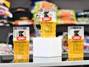 Glass with Garro logo Plastic Jar