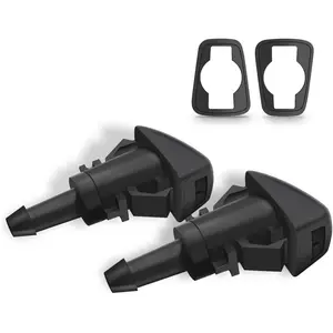 2 PCS Front Windshield Washer Nozzles, Windshield Washer Spray Jet Kit Replacement For Chrysler,Dodge,Jeep, Replaces OEM #: 4805742AB / 5110049AA / 5007740AA / 5303833AA / 5110079AA