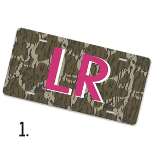 Personalized Camo License Plate - Car Tag with Initials or Name