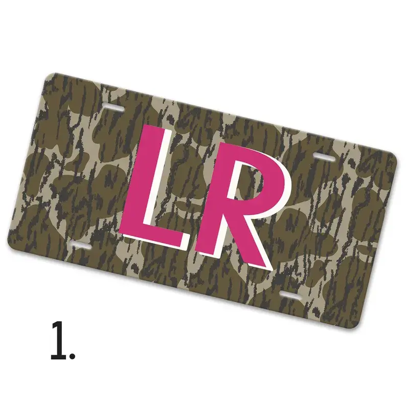 Personalized Camo License Plate - Car Tag with Initials or Name