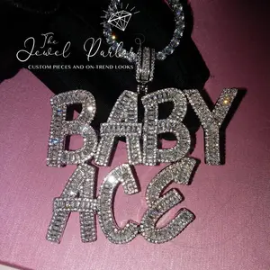 Icy Baguette Custom Nameplate