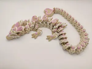 3D Printed Sugar Cookie Dragon – Articulating Fidget Toy Mini Dragon Desktop Figurine