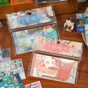 60 pieces/set of Japanese ancient style stickers Record the theme of life Coated paper material can be used to decorate albums cards and can be collaged at will