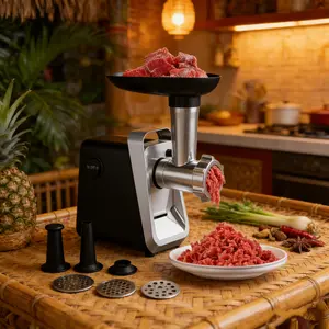 1pc Home Electric Meat Grinder Sausage Stuffer Maker, 2800W High Power Heavy Duty Sausage Machine, Multifunctional Meat Mincer with ABS Shell & Cast Aluminum Head, 120V US Plug for Homemade Bulk Sausage, Ground Meat Processing & Kitchen Food Prep