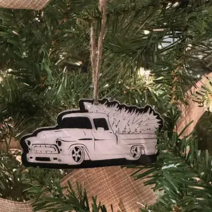 Chevy Christmas tree truck ornament