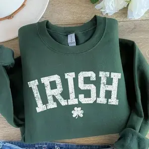 Vintage Irish sweatshirt, retro Irish shirt and sweater, cozy crewneck for St. Patrick’s Day, perfect St. Patty’s Day or lucky festive wear