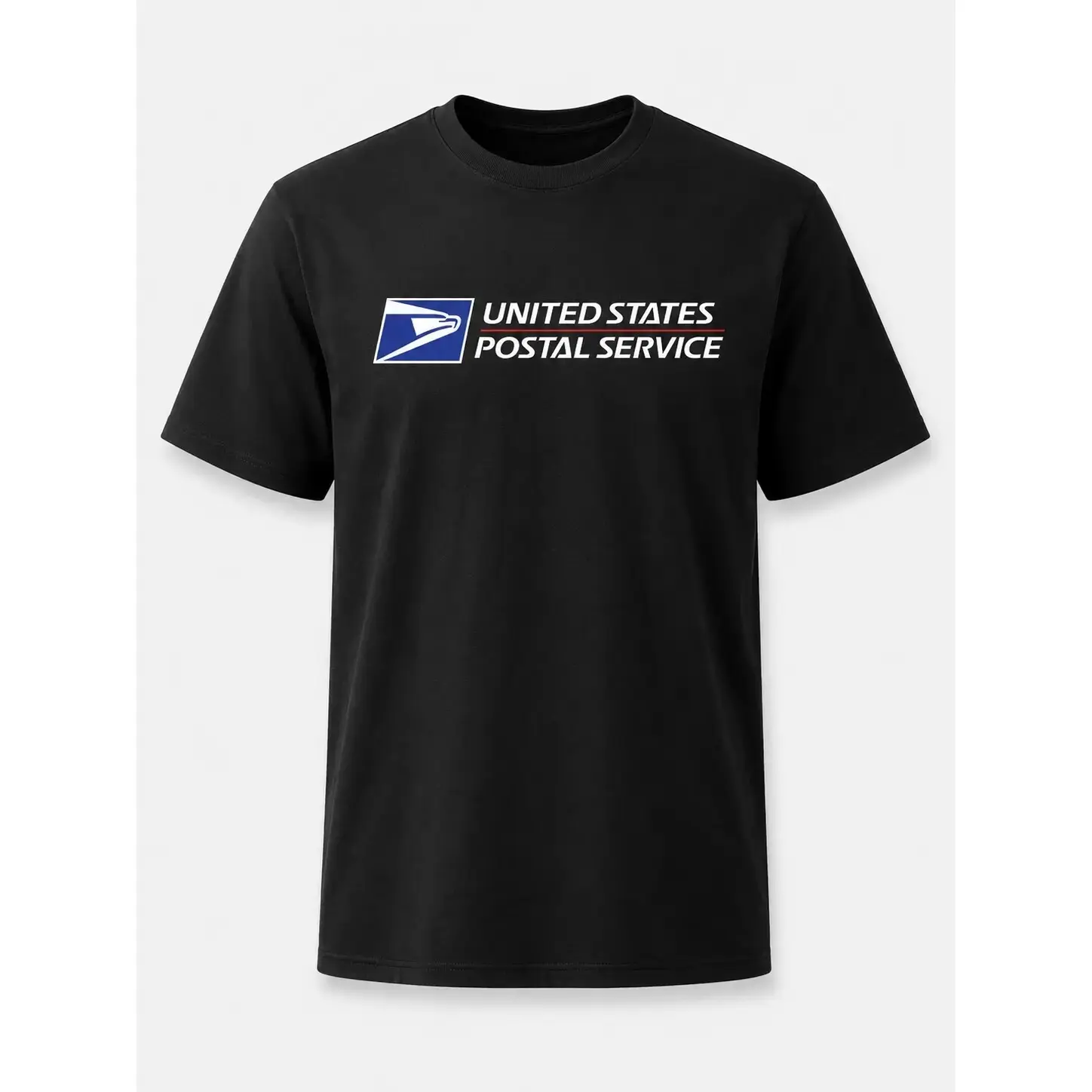 USPS United States Postal Service Logo T-Shirt For Men Classic Postal Worker Tee Casual Short Sleeve Black Top Gift For Mail Carrier