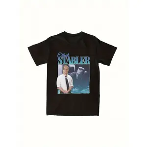 Men's Law Order Elliot Stabler Vintage Tee - Official TV Show Graphic Shirt with Characters, Soft Crew Neck Short Sleeve T-Shirt for SVU Fans, Casual Casual Attire (Machine Washable) - NBC Drama Merchandise, Comfortable Fit Shirt streetwear style graphic