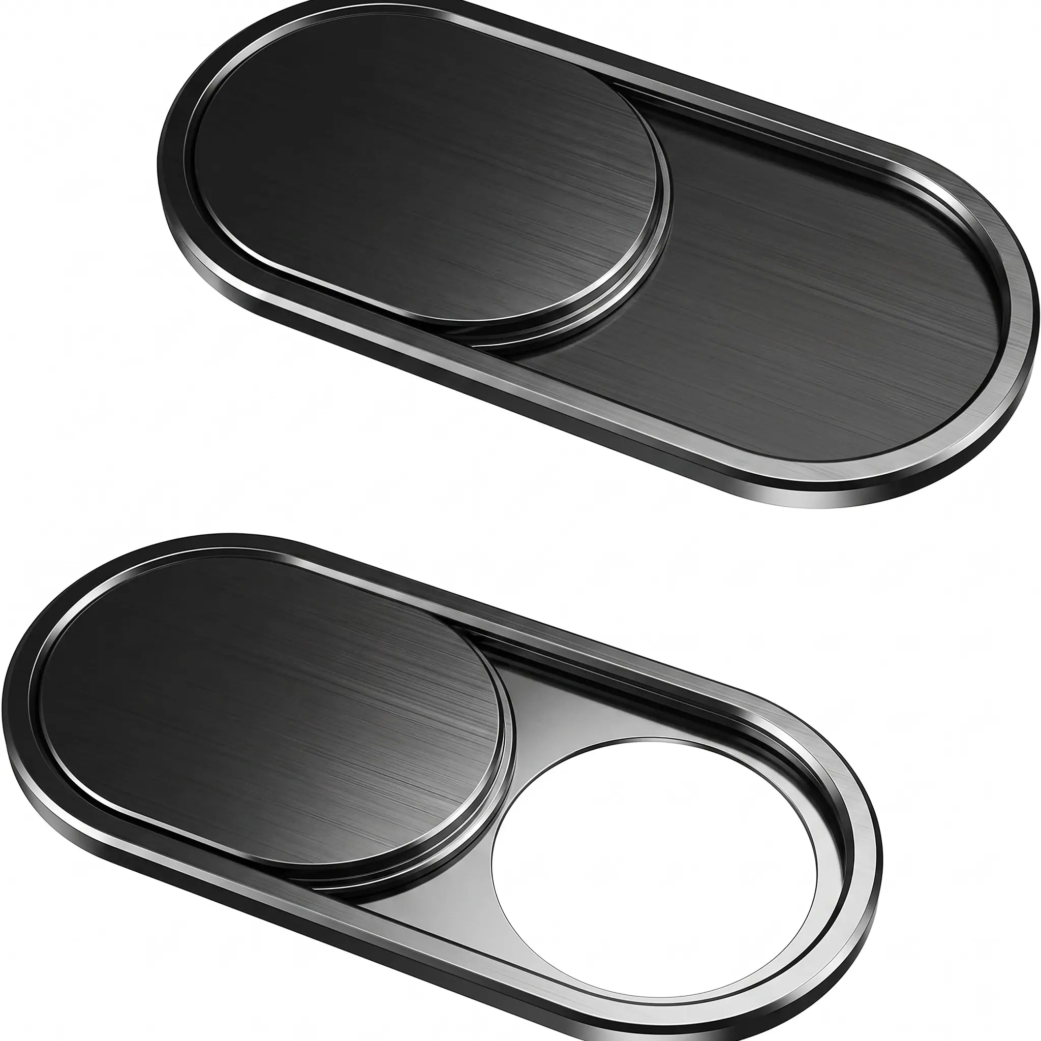 Metal Webcam Cover Slide ,2-Pack SOITPOP Tech Accessories 0.023 Inch Ultra-Thin Portable Metal Web Camera Cover for Macbook Pro, iMac, Laptop, PC, iPad Pro, iPhone 8/7/6 Plus, Protect Your Visual Privacy