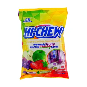 HI-CHEW Japanese Fruit Chewy Candy - Strawberry, Grape, Apple Flavors - 100g Snack Pack