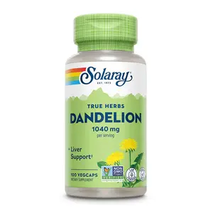 Solaray Dandelion Root Herbal Supplement, 1040mg Healthcare Liver Support, Lab Verified Wellness Supplement