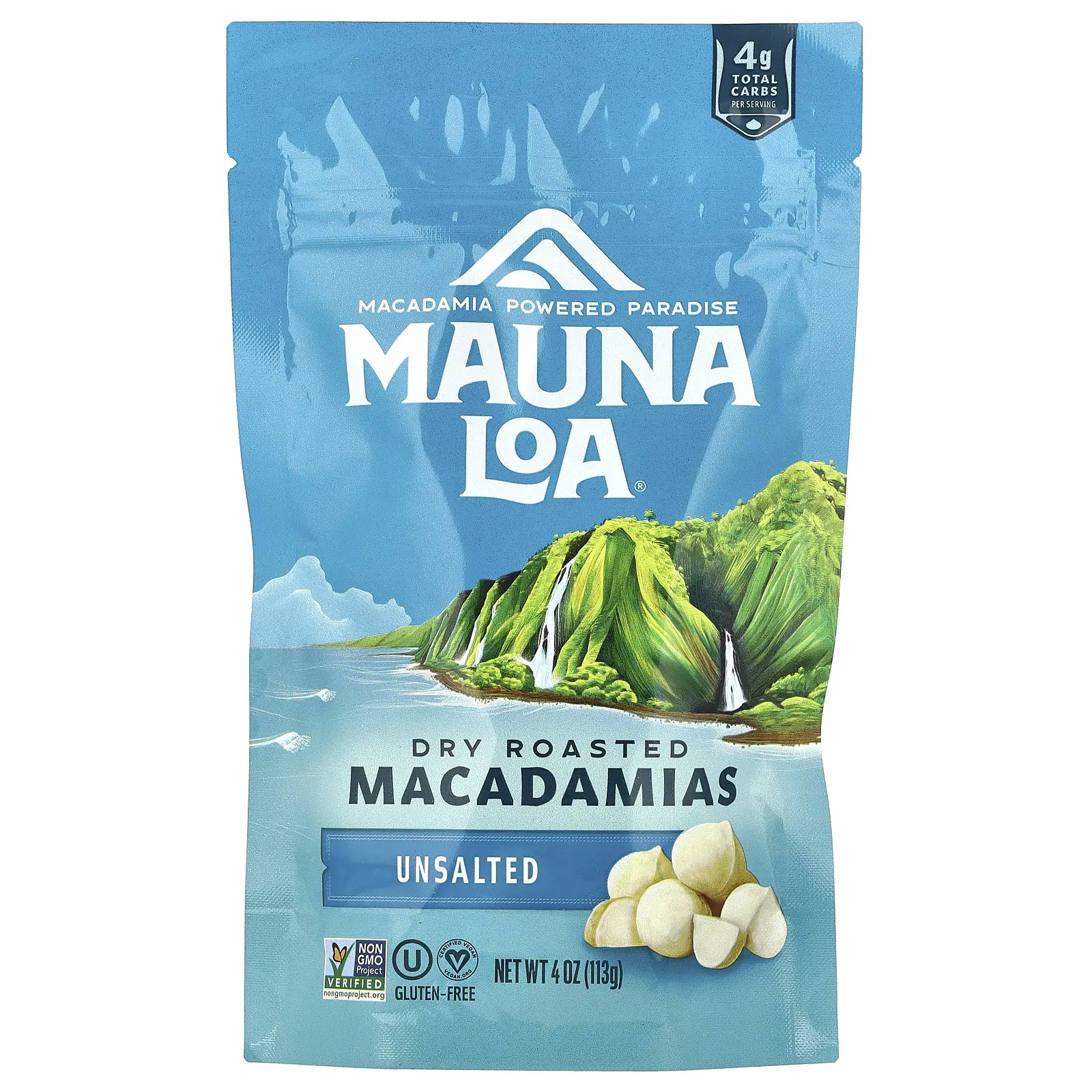 Mauna Loa Dry Roasted Macadamias, Unsalted, 4 oz (113 g) Mauna Loa Dry Roasted Macadamias, Unsalted, 4 oz (113 g)