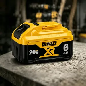 DEWALT Replacement Battery for DeWalt 20V MAX XR – 6.0Ah Lithium-Ion Power Pack with Extended Life & Heavy-Duty Performance