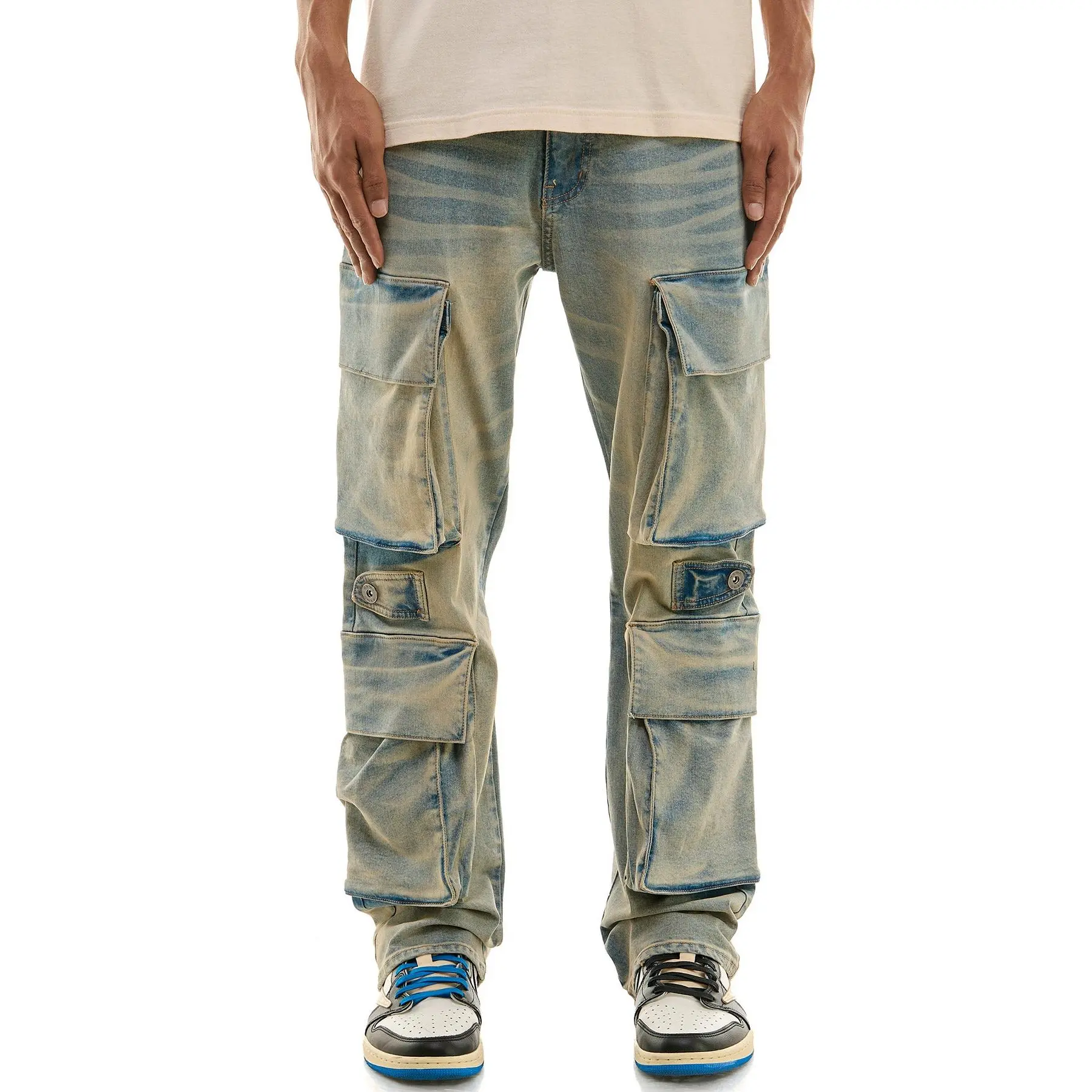 KND4705 Blue | KDNK Double Cargo Jeans