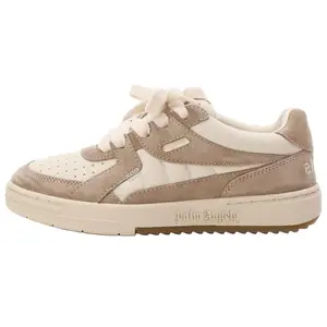 PALM ANGELS Round-Toe Lace-Up Low-Top Skate Shoes for Women in Beige Trending Shoes, House White Official Shoes to Get / Maison Mihara