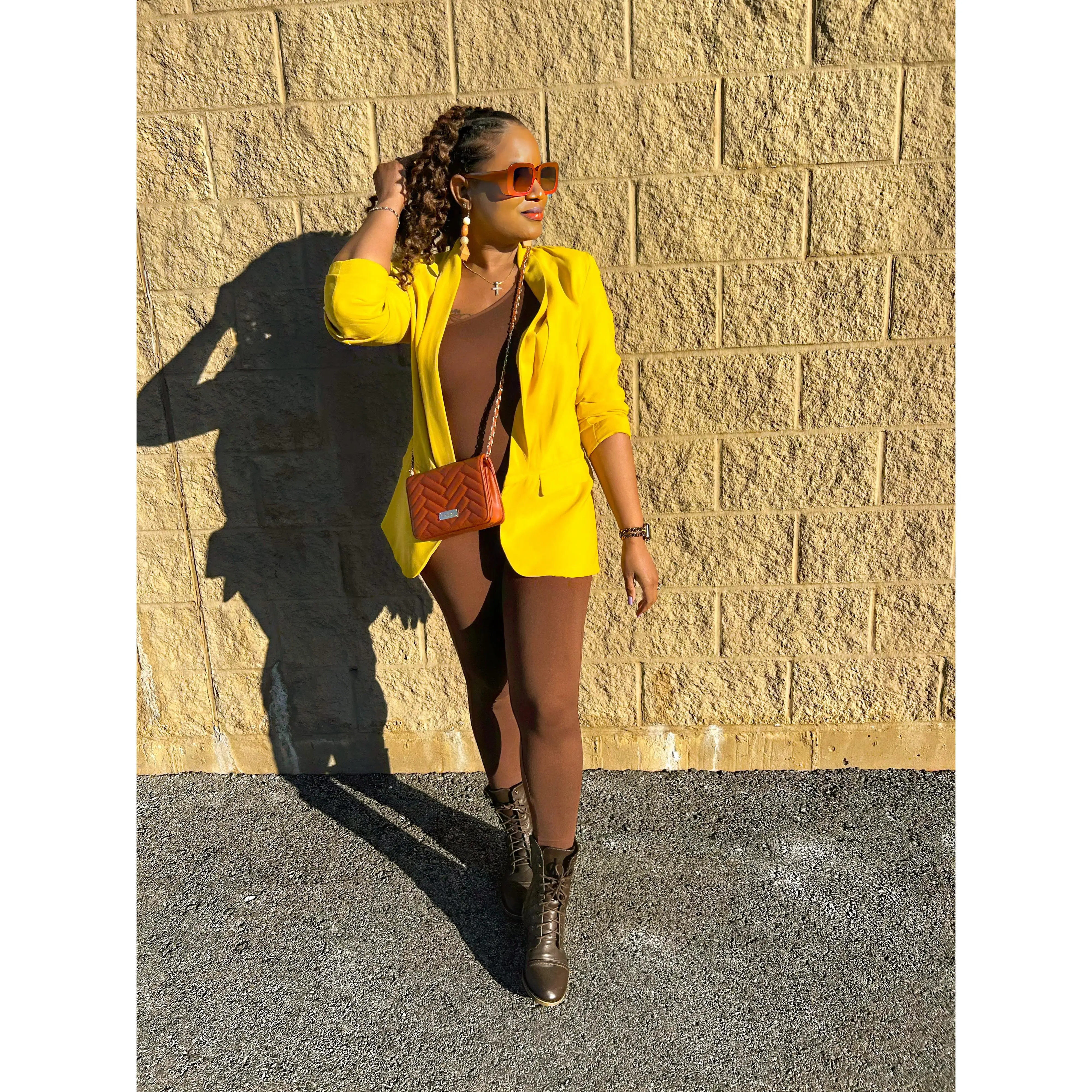 Chocolate Asymmetry Jumpsuit