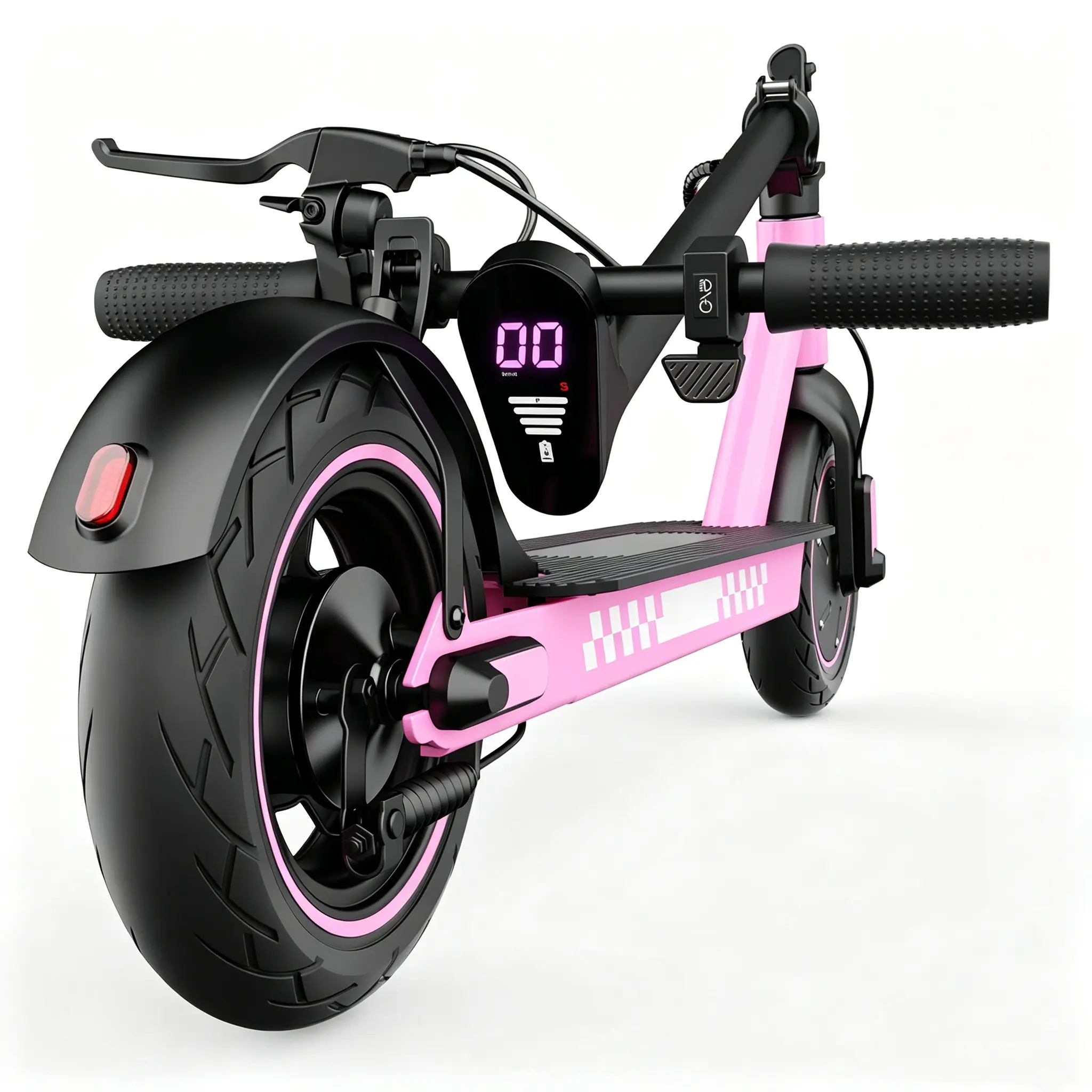 Foldable Compact Electric Scooter for Urban Commuting - 10-in Solid Explosion-Proof Tires, 350W Motor, 19 mph Top Speed, 21 mi Max Range, Portable Size Design