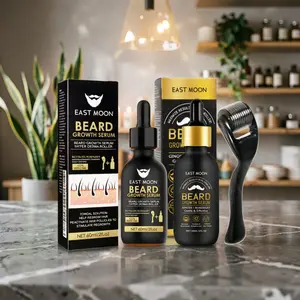 Beard care/ care with Roller 0.25mm Scalp Kit,Scalp Treatments,Serum With Biotin, Microneedle Beard Roller for Thicker Longer Fuller  and Beard ,Gifts for Men Dad,Birthday gift,Daily  care/ Care and Styling Hair
