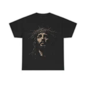 Vintage Jesus Christian Mens Short Sleeve T-Shirts, Graphic Tee, Cotton Shirts, Jesus Love, Streetwear, Gym Tee,  , Machine Washable, men gifts