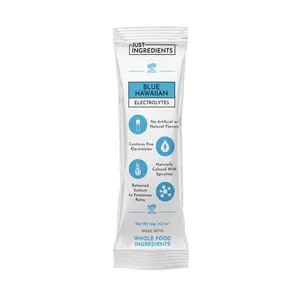 Just Ingredients Blue Hawaiian Electrolytes Stick [1 Individual Stick] | Hydration Drink Mix with Coconut Water, Sea Salt, and Trace Minerals – Supports Energy, Recovery, and Electrolyte Balance*