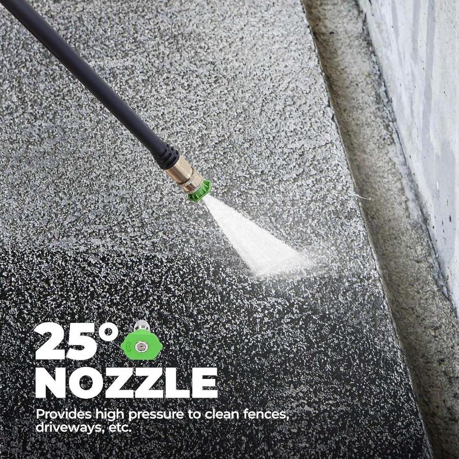 APW2000E Electric Pressure Washer with 2000 PSI and 1.2 GPM CETL Compliant Features Onboard Soap Tank 5 Quick Connect Nozzles S APW2000E Electric Pressure Washer with 2000 PSI and 1.2 GPM CETL Compliant Features Onboard Soap Tank 5 Quick Connect Nozzles S