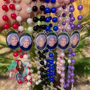 Custom Photo Rosary Necklace with High-Quality Materials
