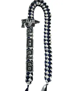Graduation Lei 2026 open lei with tie Varsity font no name class of 2026 graduation keepsake necklace charm 26 in