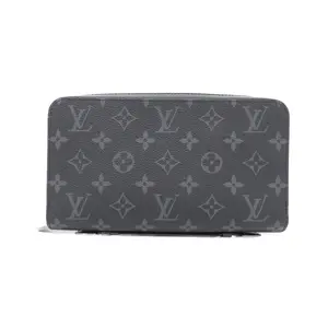 Pre-owned Louis Vuitton Canvas Small Leather Goods Monogram Eclipse Long Wallet